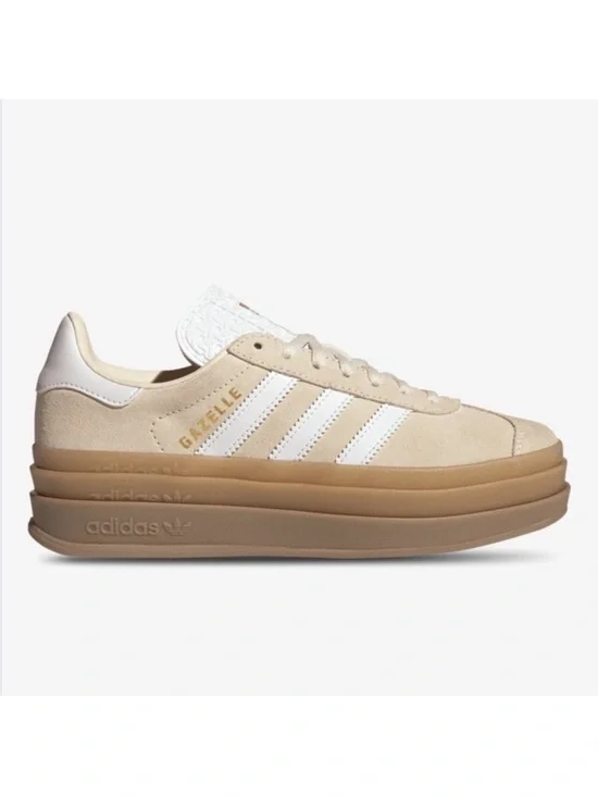 adidas Gazelle Bold J Wonder White / Gum - Picture 2 of 9